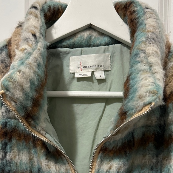 Anthropologie Multicolor Plaid Teddy Jacket - Picture 6 of 8